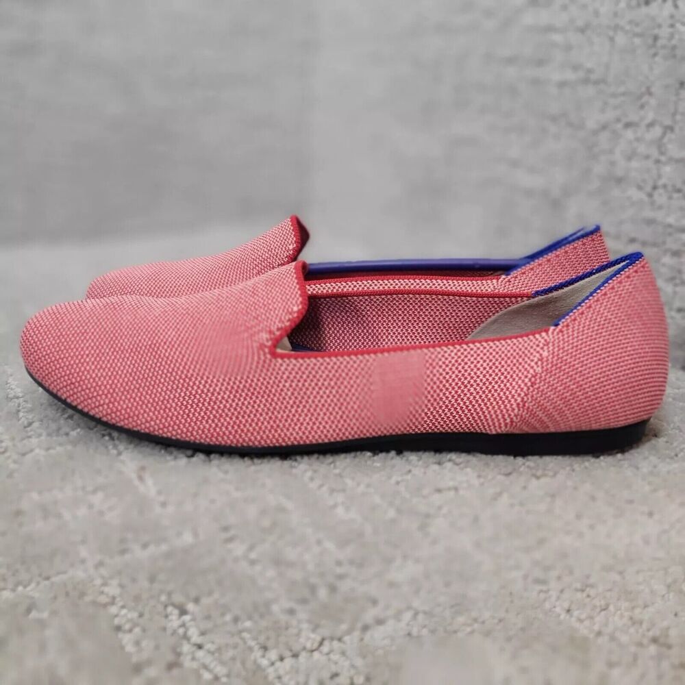 Rothy's The Loafers Women's Size 8 US Red Lollipop Textile Slip On Flat Shoes - Picture 5 of 11